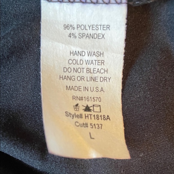 NWT! Haptics Elegant Black and Leopard Print Long Sleeve Top - Picture 5 of 5